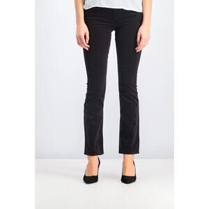 Edyson Women's Size 33 Black Mid Rise Chelsea Bootcut Corduroy Jean Pants NWT